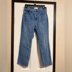 Abercrombie & Fitch The Ankle Straight Ultra High Rise Curve Love Size 27 4’s